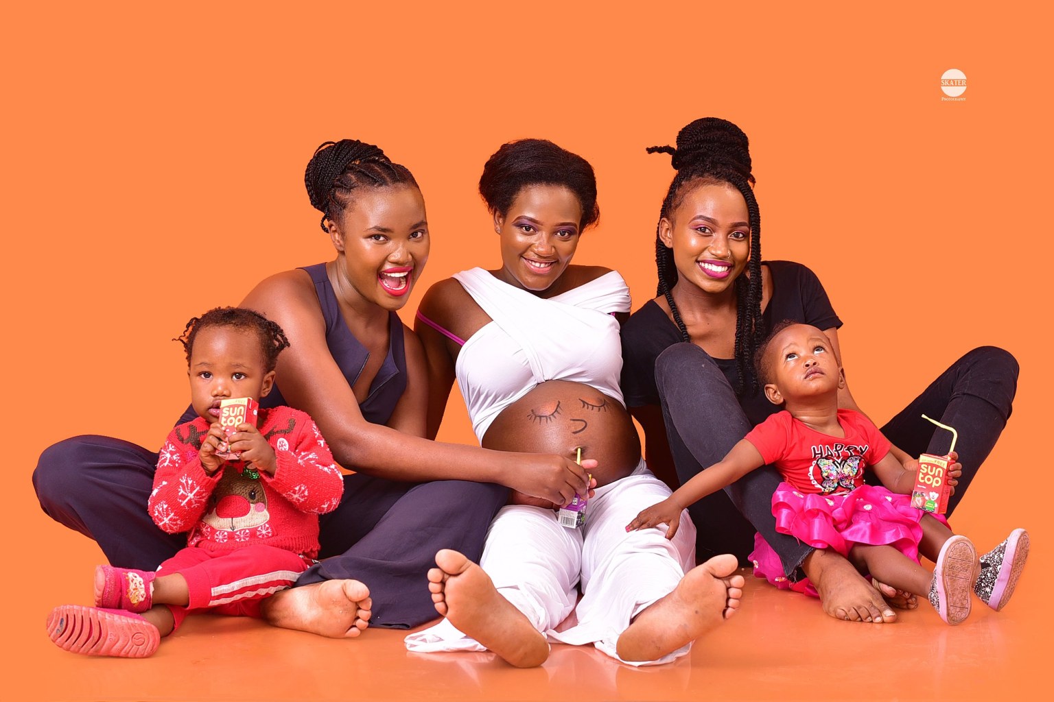 Maternity family orange – maternity & baby photography by Skater Photography, Nairobi
